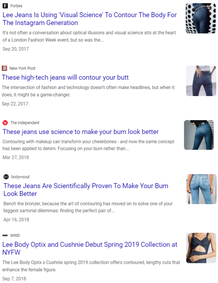 Various news clippings about Body Optix. Alt News clippings about Body Optix